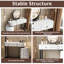 Coiffeuse moderne minimaliste avec miroir amovible et coiffeuse rotative, meuble-lavabo facile à assembler
