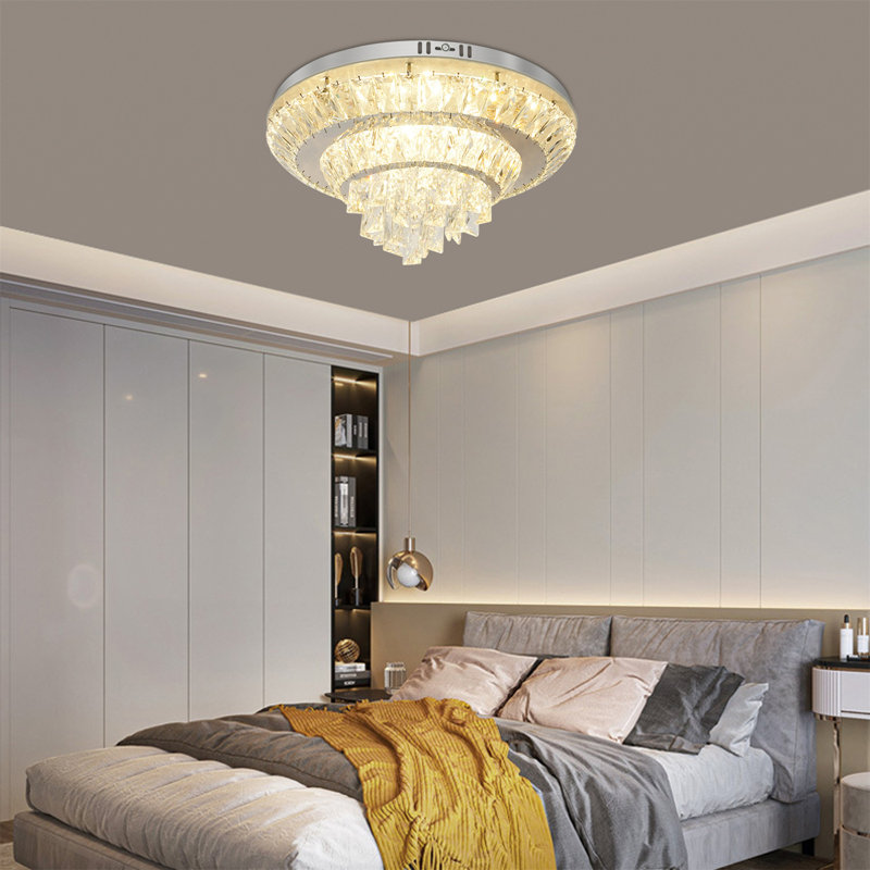 Modern Flush Mount Crystal Ceiling Light