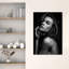 Sensual Woman Portrait Classic Elegant Abstract Portrait Wall Art Print 1 Piece Wrapped Canvas Wall Art-1616453414