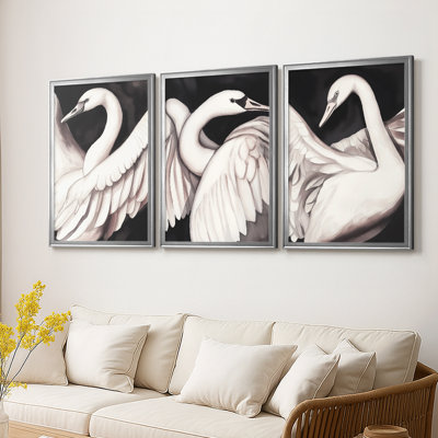 ANIMALS Series CCCXLI  -Custom Framed  Wrapped Gallery Canvas - 3 Pieces