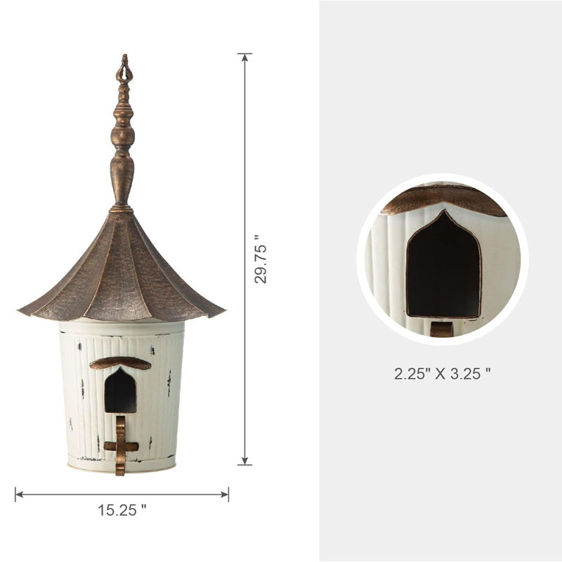 Kliebert 29.75'' H x 15.25'' W x 15.25'' D Freestanding Fade Resistant Birdhouse