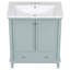 Meuble-lavabo multifonctionnel avec portes et tiroir 30 po-2124120634