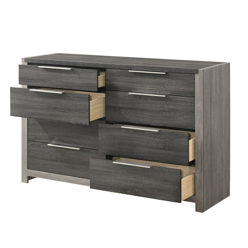Commode transitionnelle moderne à 8 tiroirs Modern