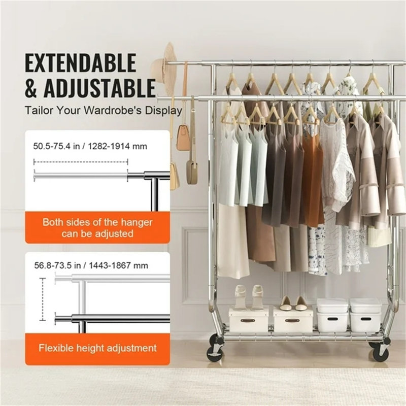 Portant à vêtements 50,5 po Neshawn