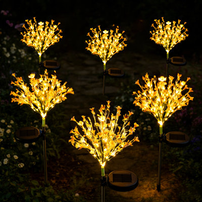 Éclairage solaire à fleurs pour l'extérieur