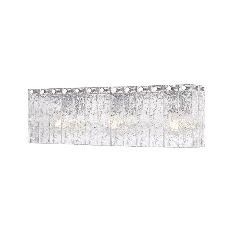 Meuble-lavabo 4 lumières Timeothy, Chrome poli, Trois lumières