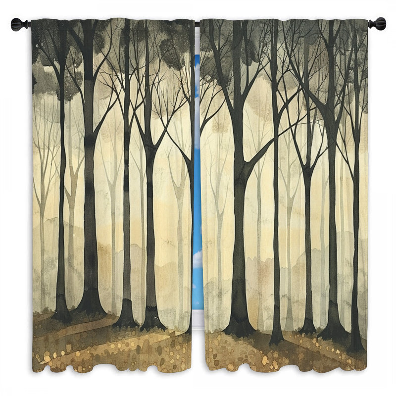 Paire de rideaux obscurcissant en polyester Nikolina, L 40 po x L 52 po