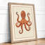 Terracotta Octopus Botanical - Framed Print-1653735226-1653735227