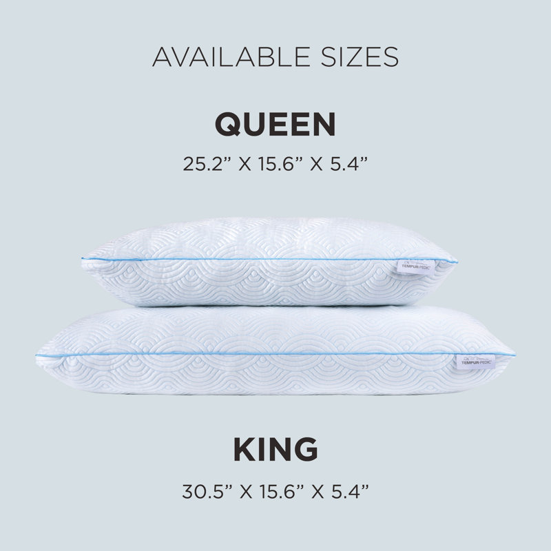 TEMPUR-Cloud Adjustable Cooling Pillow, Single, Queen