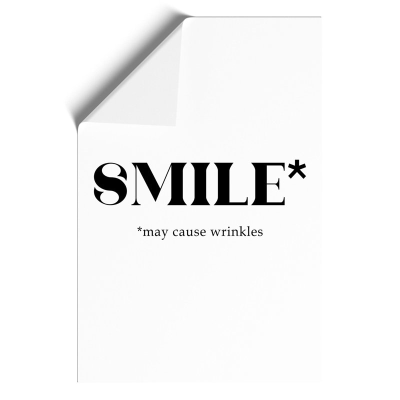 Smile - Frameless Print, 42cm H x 30cm W x 0.1cm D