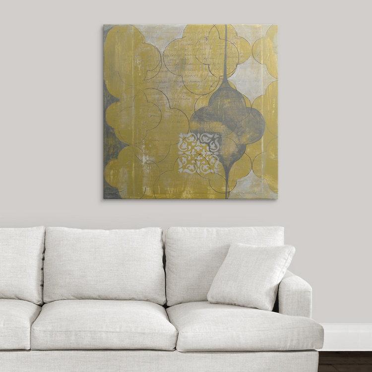 « marrakech ii », reproduction d’art jennifer, H 35 po x l 35 po x P 1,5 po, Toile