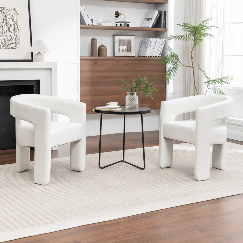 Chaises de salle à manger rembourrées Caleb, Beige