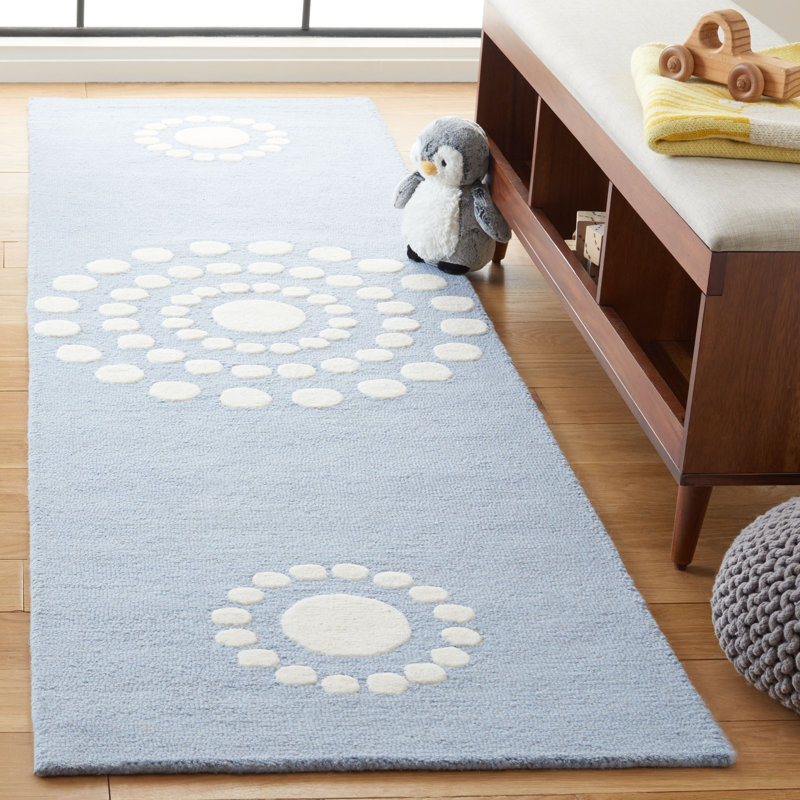 Kynlee Kids Hand Tufted 85% Wool And 15% Cotton With Latex Rug, Runner 2'3" x 8'