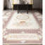 Tapis brun et brun de haute qualité noué à la main