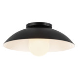 Umbra 14-in Black Semi-Flush Mount