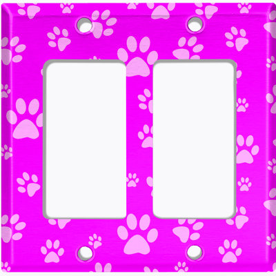 Patterned 2 - Gang Rocker Standard Wall Plate