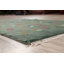 Tapis de zone en laine vert 3 pi 5 po x 4 pi 10 po one-of-kind-noué la main gabbeh Southwestern