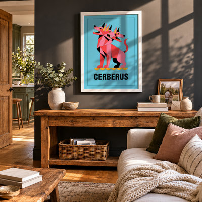 Cerberus Modern Geometric - Framed Print