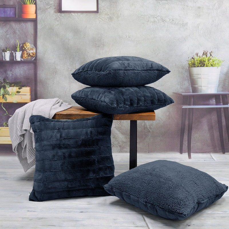 Super Mink Square Pillow Cover, Parisain Night