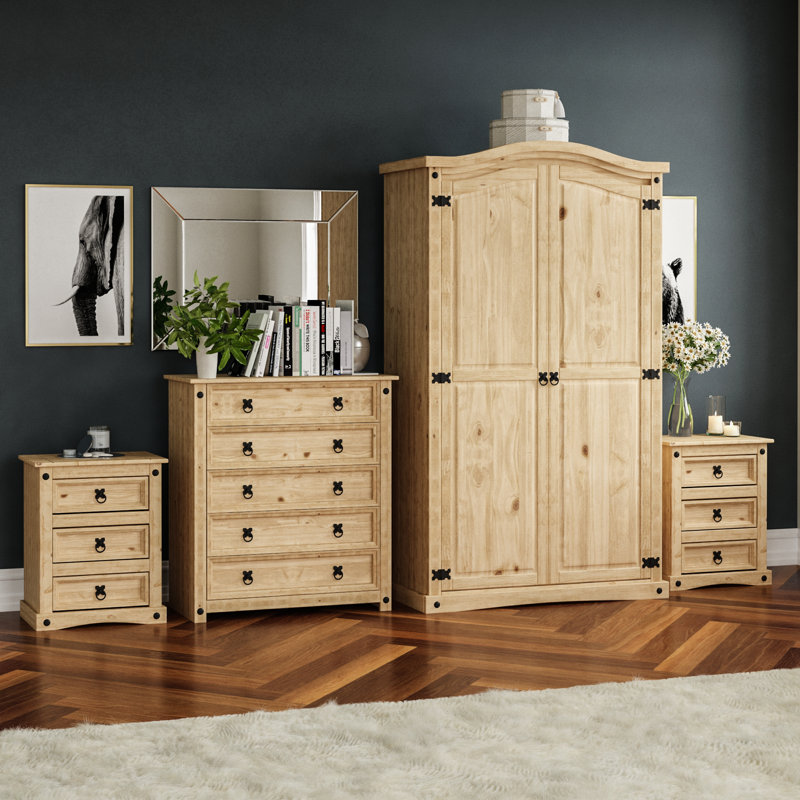 Harold Solid Wood Piece Bedroom Set
