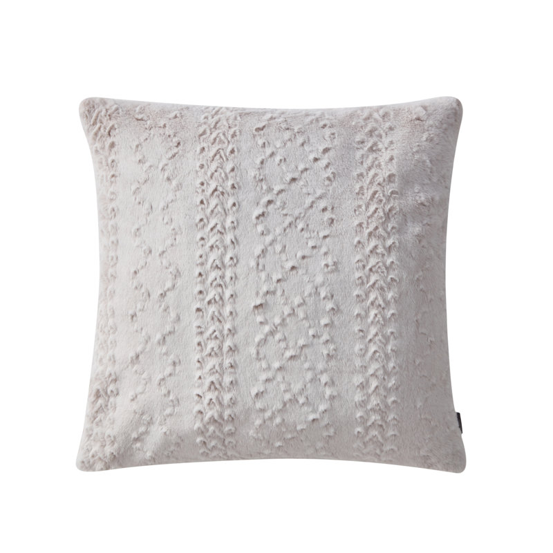 Polyester Throw Square Pillow Cover & Insert, Moonbeam