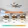 Broghen 65'' 8 - Blade Reversible Large Ceiling Fan with LED Lights and Remote Control