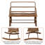 Chaise berçante d'extérieur en métal Ayled-1280022296