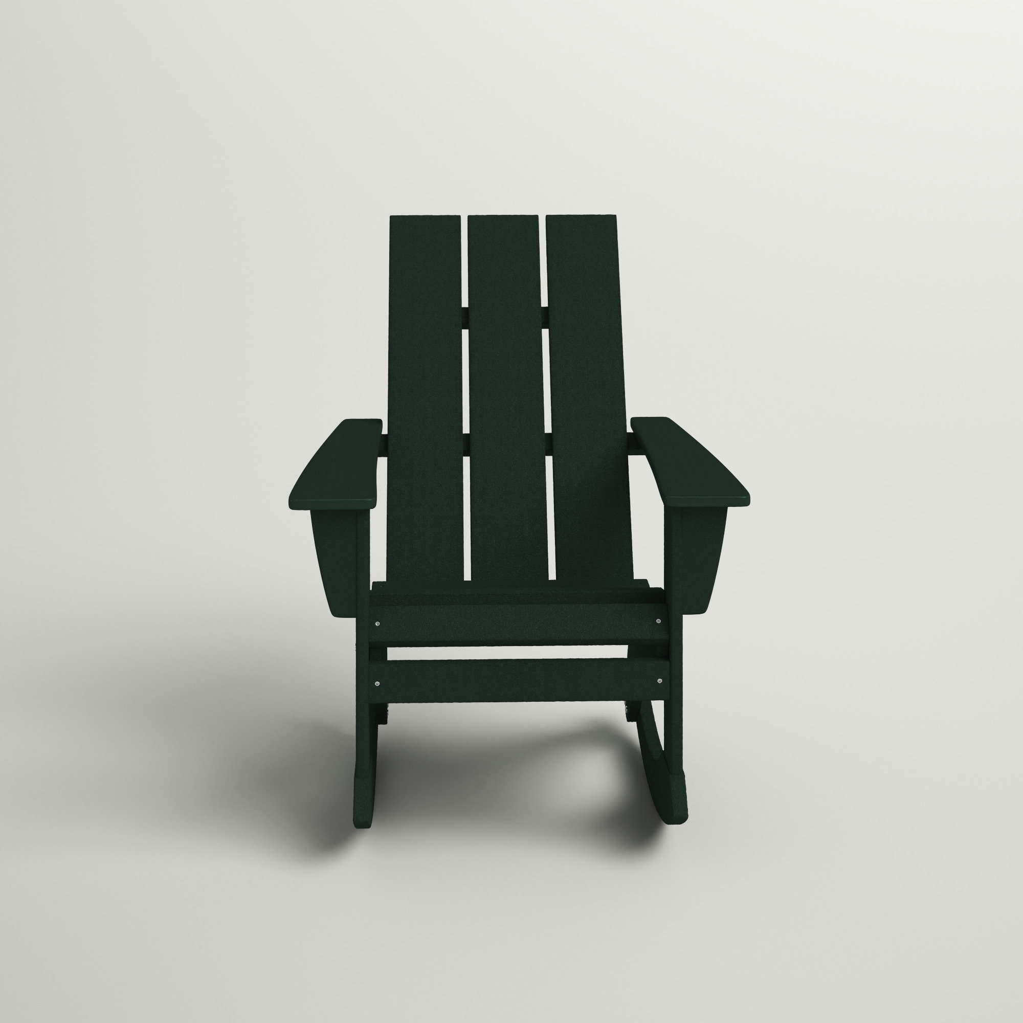 POLYWOOD Modern Adirondack Rocking Chair, Green