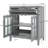 Bathroom Vanity with Sink, Adjustable Shelf and 2 glass Doors-740873973