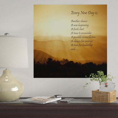 « every new day », impression