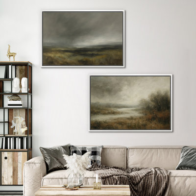 Art mural encadré, rétro, antique et classique pour chambre à coucher - 16 po x 24 po