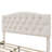 Upholstered Platform Bed With Saddle Curved Adjustable Headboard And Diamond Tufted Details,Wooden Slats And Metal Support, No Box Spring Needed,Beige-1297766040