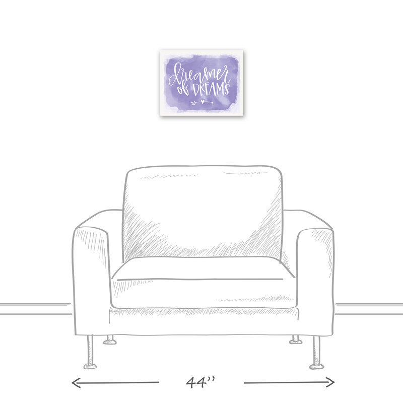 Dreamer Of Dreams Print On Canvas; AB3727BBB2294E83BE7BC0C45022AB8D Square, 16" H x 20" W x 1.25" D