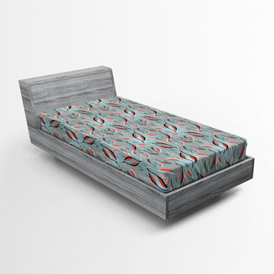 Microfiber Floral Fitted Sheet