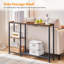 Console étroite, canapé derrière 44,9 po avec tablettes