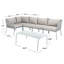 Ensemble de conversation modulaire en rotin 6 pièces avec coussins-84036424-84036429