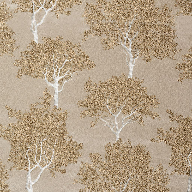 Floral Fabric, Light Brown