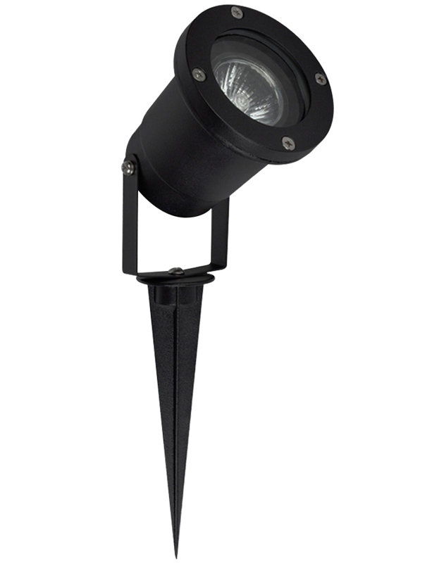 Lightner Black No Power Source Required / Manual Aluminum Spotlight Kit, Warm White