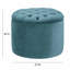 53.3cm Wide Velvet Tufted Round Solid Colour Standard Ottoman with Storage-1294052649