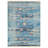Crayton Machine Made Polyester Area Rugs - Rectangle, Blue Color, Oriental Design, Low Pile Machine Made Area Rugs for Living Room, Bed Room-30779436