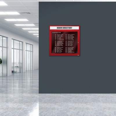 Directory Cabinet Enclosed Wall Mounted Letter Board