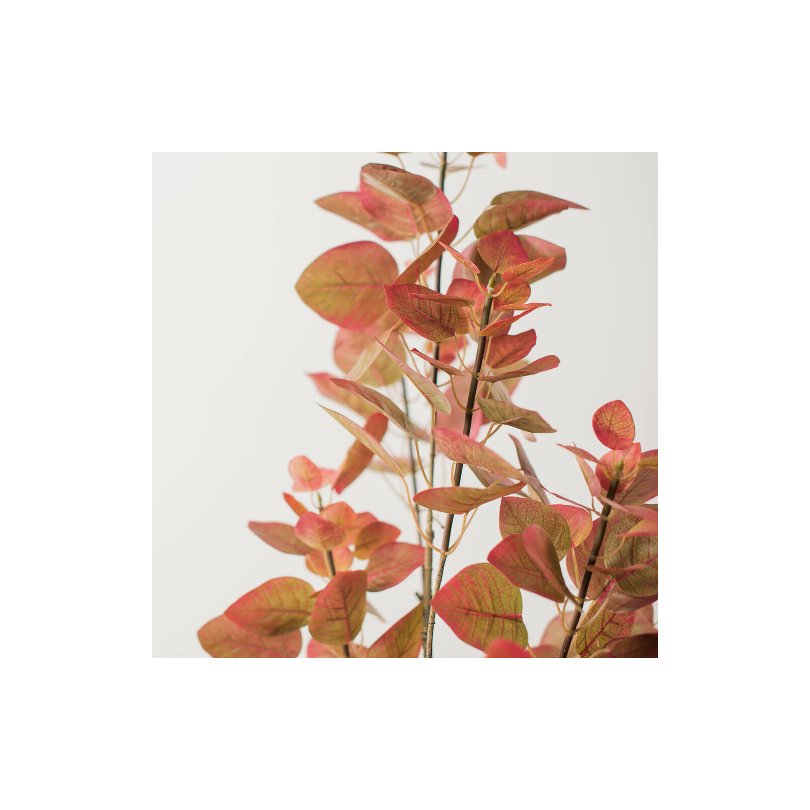 Artificial Red Rogot Rurple Tree in Pot