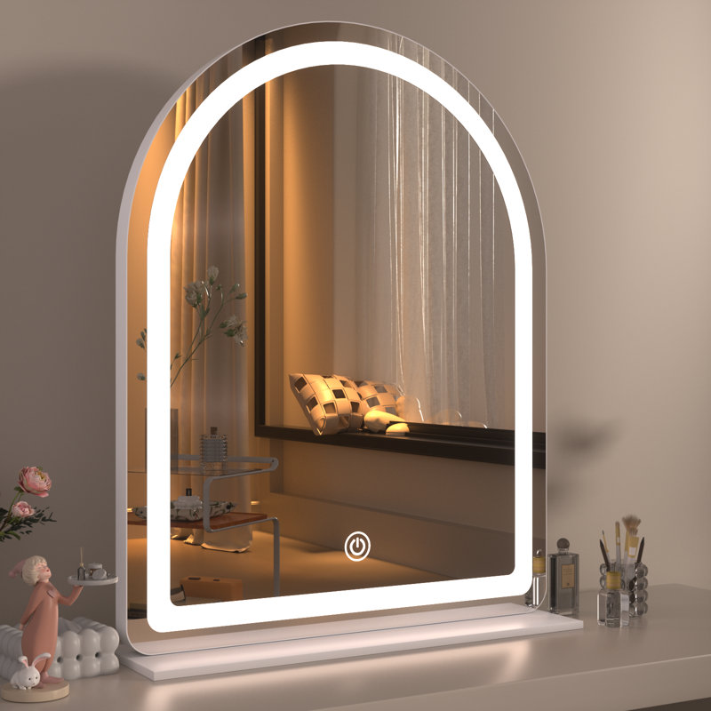  Lighted Makeup Mirror, Hollywood Vanity Mirror with Lights, 38" x 30"