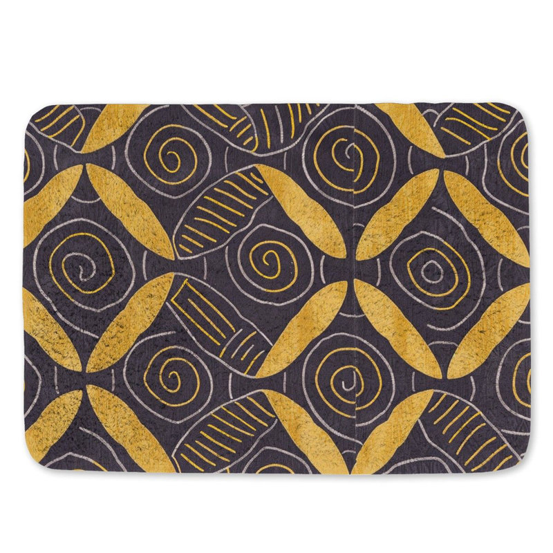 Jermesha Microfiber / Microsuede Non-Slip Bath Mat, 21" W x 34" L