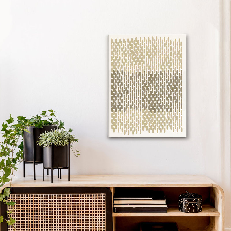 «Alvaro Abstract Neutral CLXI» par ChiChi Decor, impression sur toile, H 30 po x l 24 po x P 1,5 po