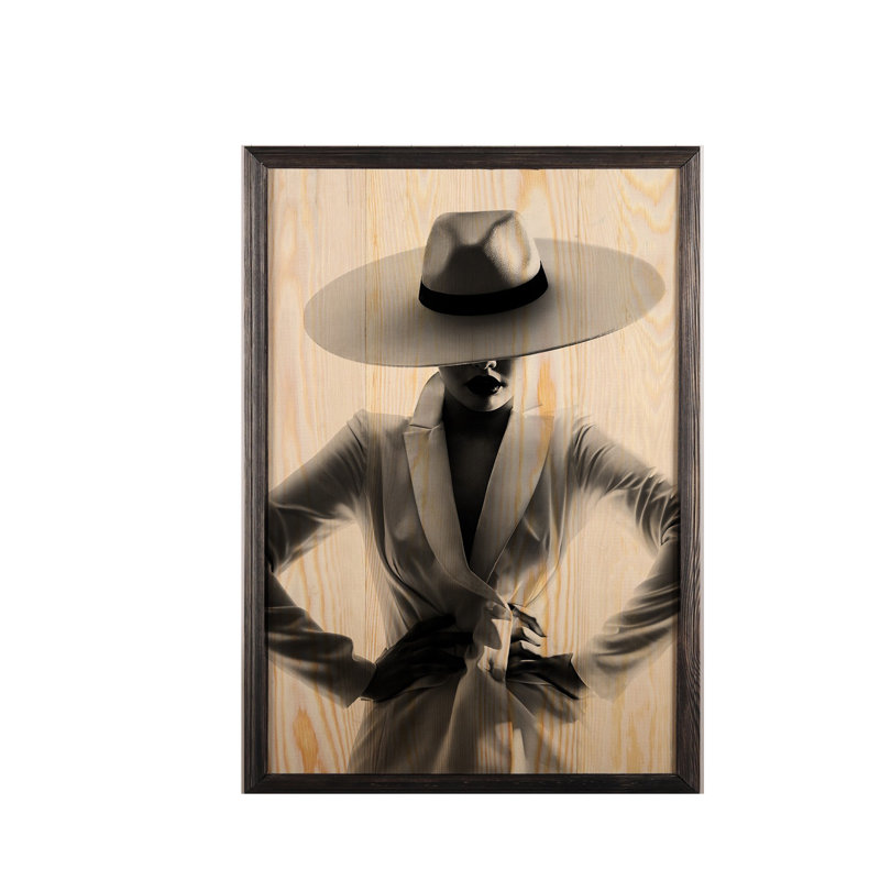 Anonymous - Single Picture Frame Painting on Wood, 70cm H x 50cm W x 1.5cm D