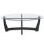 Table basse ovale avec plateau en verre-1819220858