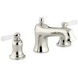 Bancroft Bath Faucet Trim for Deck-Mount Valve with Diverter Spout and Metal Lever Handles, Valve Not Included