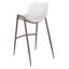  Ensemble de 2 chaises de bar blanches-1529879381