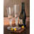 Flared Vertical Optic Stemmed Wine Glass